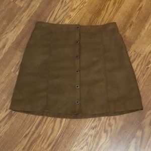 Tan Suede Skirt
